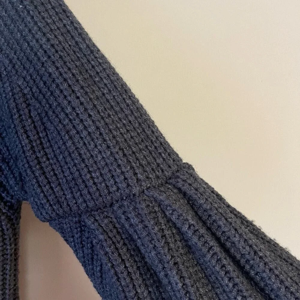 Anthropologie Knitted & Knotted Wool Blend Open Sweater Long‎ Cardigan
